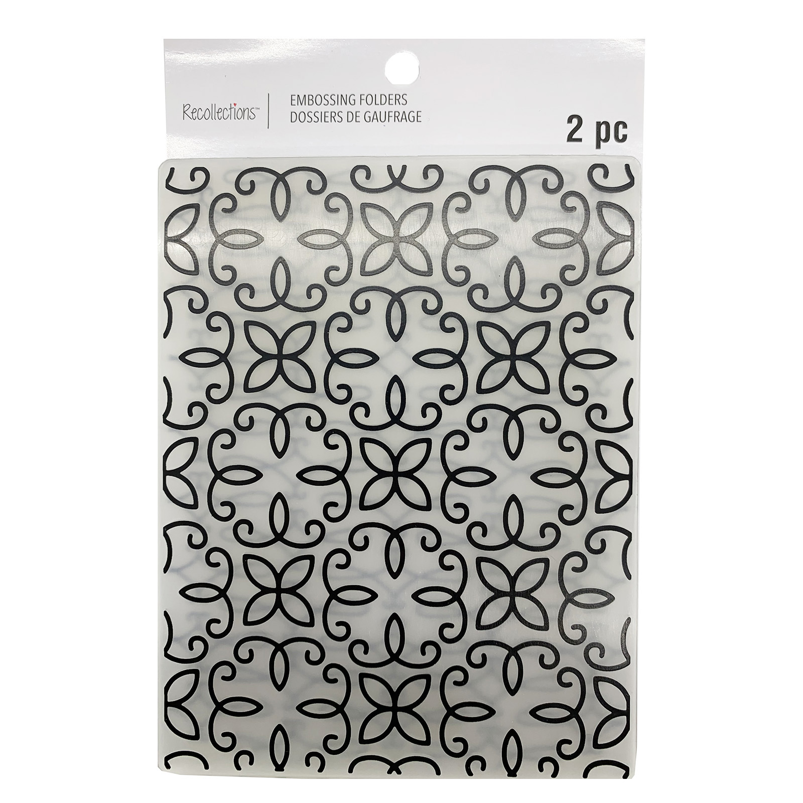 Recollections Elegance Embossing Folder - 2 ct
